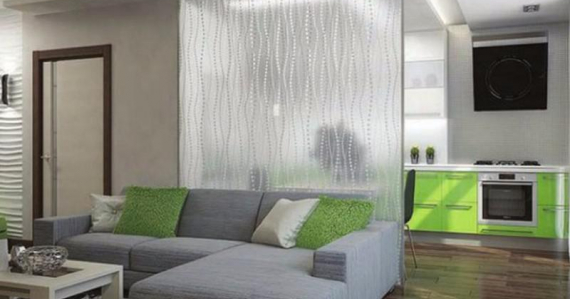 Как сделать гостиную в однокомнатной квартире